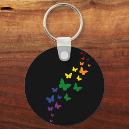 Llavero Sendero de la Mariposa del Arcoíris LGBTQ