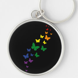 Llavero Sendero de la Mariposa del Arcoíris LGBTQ