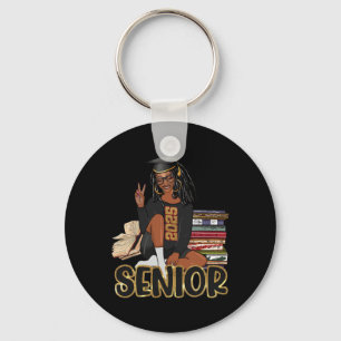 Llavero Senior 2025 Cl De 2025 Graduación De Chica Negro A