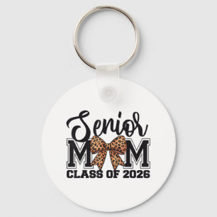 Llavero Senior Mom Cl Of 2026 Graduation Leopard Coquette