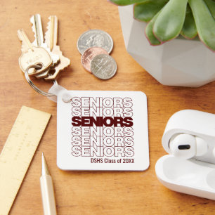 Llavero Seniors Seniors Seniors Maroon