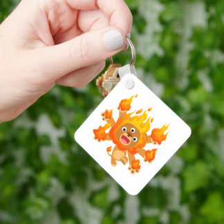 Llavero ¡¡Señor del Fuego!! (León personalizado lindo) Key