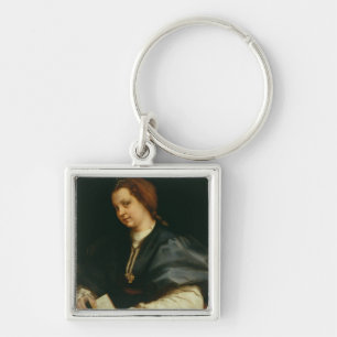 Llavero Señora con el libro del verso por Petrarch, c.151