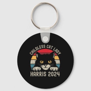 Llavero Señora De Gato Sin Hijos Para Kamala Harris 2024 R