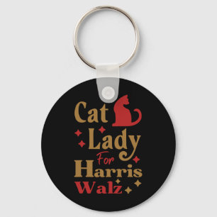 Llavero Señora De Gato Sin Hijos Para Kamala Harris Tim Wh