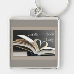 Llavero Señora de los Libros, Regalo Personalizado de Lect