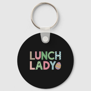 Llavero Señora del almuerzo del día de Pascua Floral Bunny