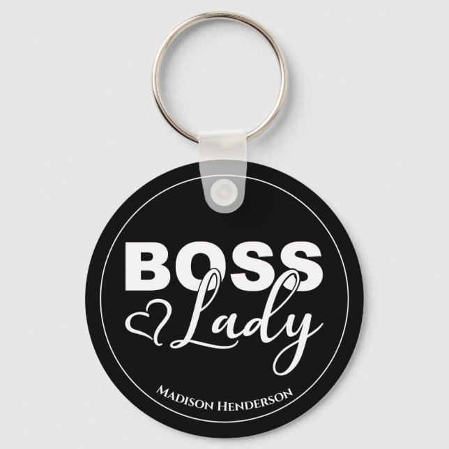 Llavero Señora del Jefe con cadena de claves personalizada (Anverso)