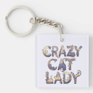 Llavero Señora Gata Loca