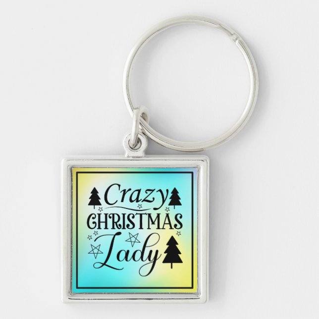 Llavero Señora loca de Navidad-45322 (Frente)
