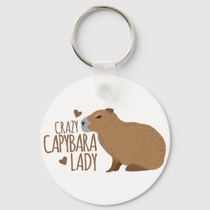 Llavero señora loca del capybara