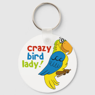 Llavero ¡Señora loca del pájaro!