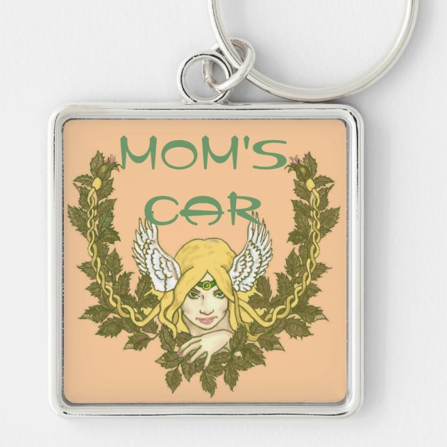 Llavero Señora verde céltica Wreath (Frente)