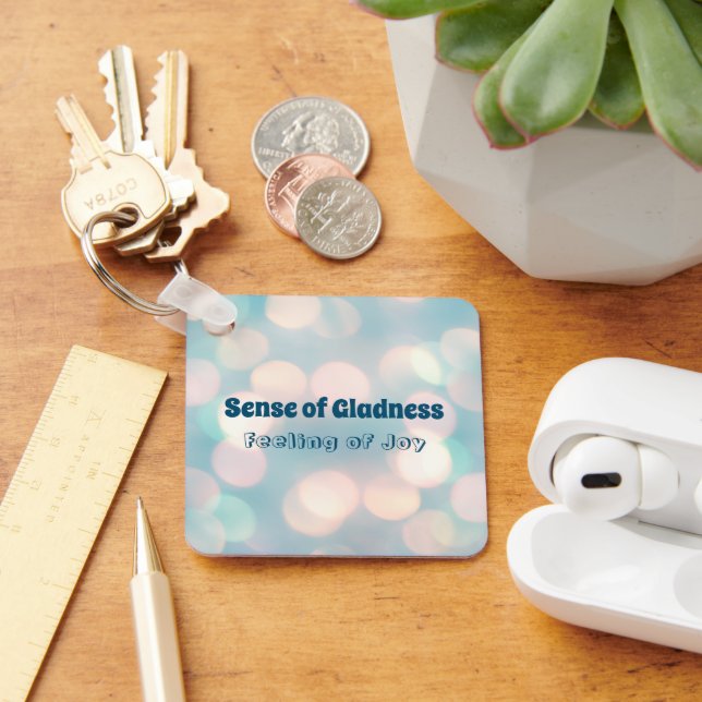 Llavero Sensación De Gladness, Sensación De Alegría Keycha (Escritorio )
