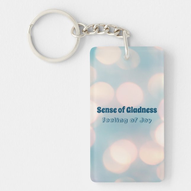 Llavero Sensación De Gladness, Sensación De Alegría Keycha (Frente)