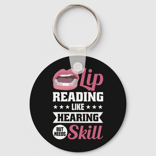 Llavero Sensibilización acerca de la sordera 2 (Anverso)