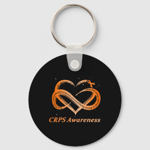 Llavero Sensibilización Crps Dolor Crónico Naranja Cinta R