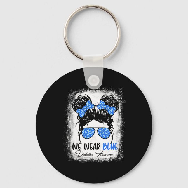 Llavero Sensibilización de los guerreros sobre la diabetes (Anverso)