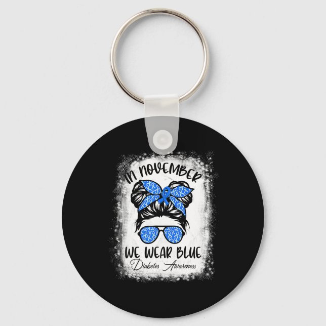Llavero Sensibilización de los guerreros sobre la diabetes (Anverso)