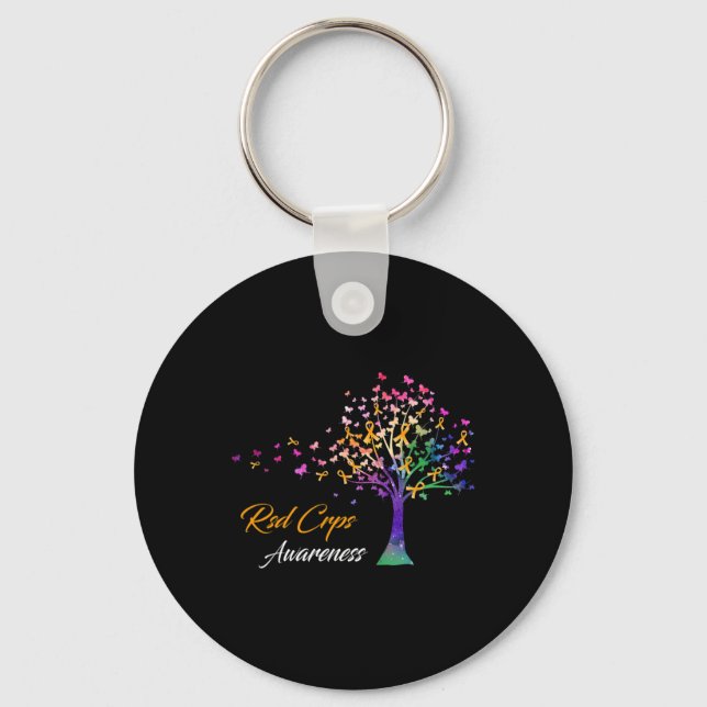 Llavero Sensibilización De Rsd Crps De Cinta De Árbol (Anverso)