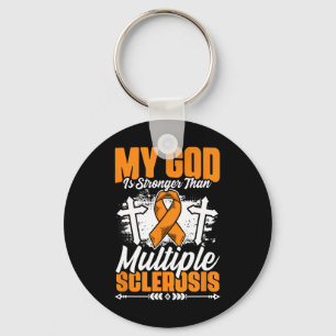 Llavero Sensibilización Dios Más Fuerte Que Esclerosis Múl