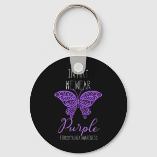 Llavero Sensibilización En Mayo Usamos Mariposa Morada