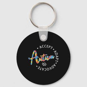 Llavero Sensibilización sobre autismo aceptar a defensor a