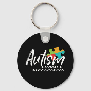 Llavero Sensibilización sobre el autismo y apoyo para acep