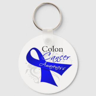 Llavero Sensibilización sobre el cáncer de colon de cinta