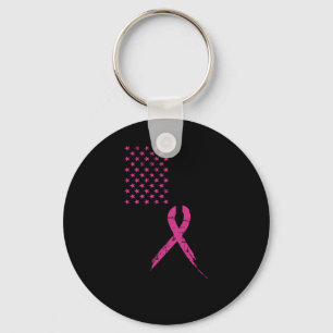 Llavero Sensibilización sobre el cáncer de mama Bandera es