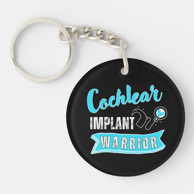 Llavero Sensibilización sorda - Guerrero del Implante Coch (Frente)