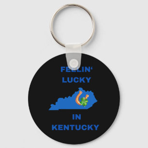Llavero Sentirse Afortunado En Kentucky-marzo Día De San P