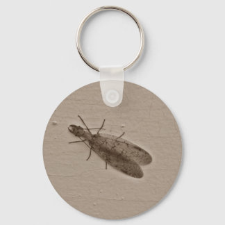Llavero Sepia de insectos voladores de Dobsonfly