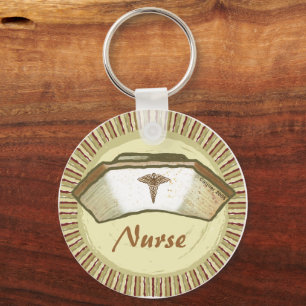 Llavero Sepia Nurse Cap