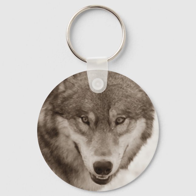 Llavero Sepia Wolf Eyes Keychain (Anverso)