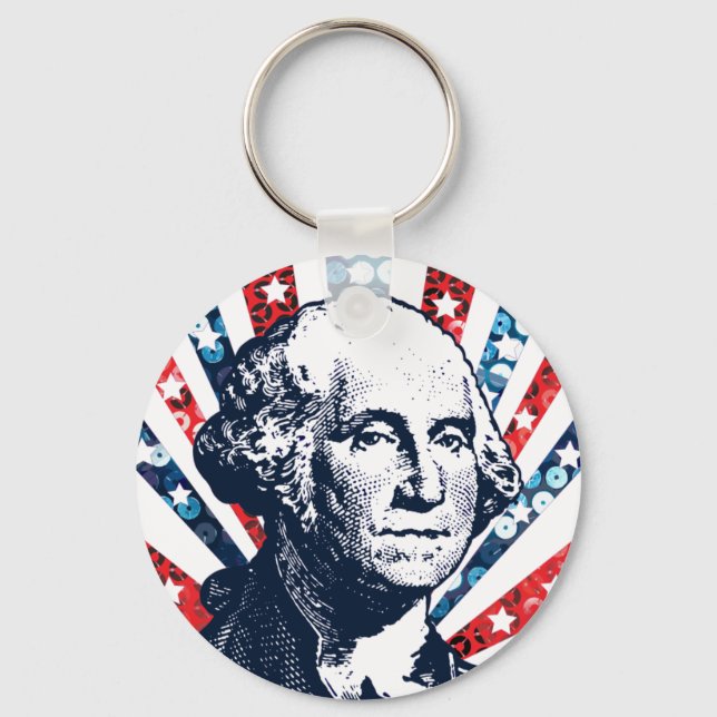 Llavero sequin george washington (Anverso)