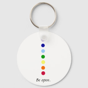 Llavero Ser abierto - Simple Chakra Design Keychain