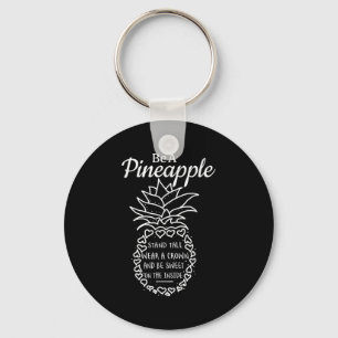 Llavero Ser Como Un Gráfico De Cita Divertida De Piña