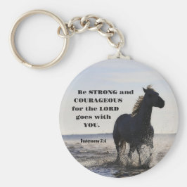 Llavero Ser fuerte y valiente bíblica versus deut 31 cabal