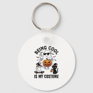 Llavero Ser Genial Es Disfraz Fantasma De Halloween Gato C