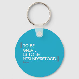 Llavero Ser genial es ser malinterpretado como cita de Eme