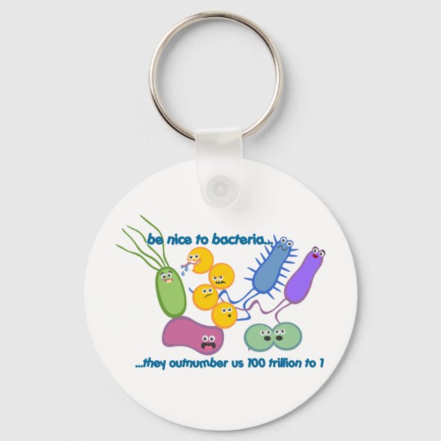 Llavero Ser más amable con las bacterias (Anverso)