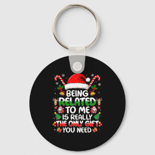 Llavero Ser Pariente Mío Divertida Navidad Familia Xmas Pa