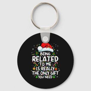 Llavero Ser Pariente Mío Divertido Navidad Familia Xmas Pa