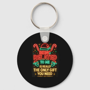 Llavero Ser Pariente Mío Divertido Navidad Familia Xmas Pi