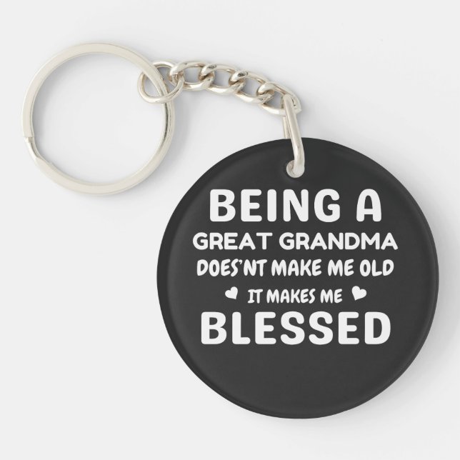 Llavero Ser una gran abuela (Frente)