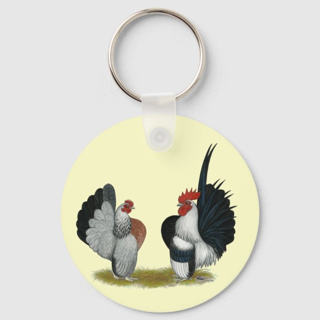 Llavero Serama Bantams (Anverso)