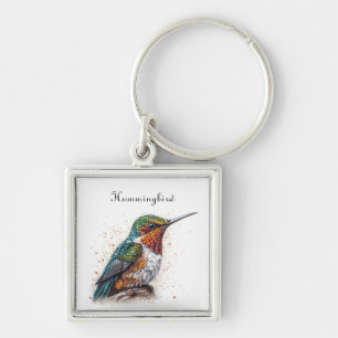 Llavero Serenata de Colibrí Embellado, personalizado