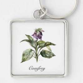 Llavero Serene Watercolor Comfrey, personalizado