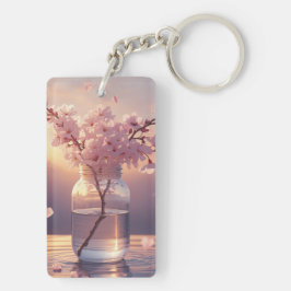 Llavero Serenidad de Flor de Cerezo – Elegante Rama de Sak